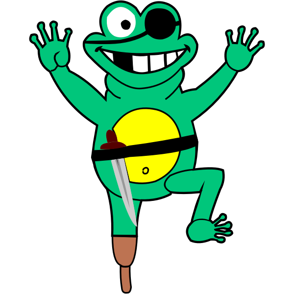 SVG Frog the pirate
