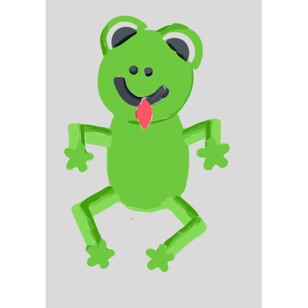 SVG Frog with tongue 2015090448