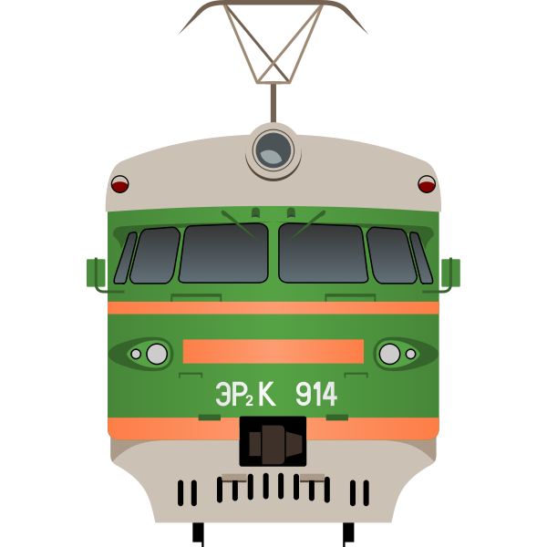 SVG Front view of a train