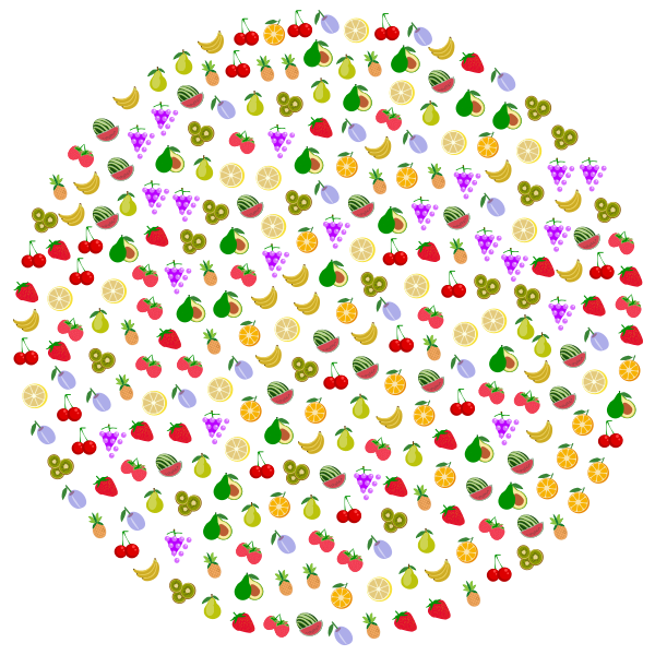 SVG Fruit Circle