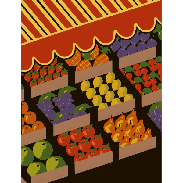 SVG Fruit display vector image