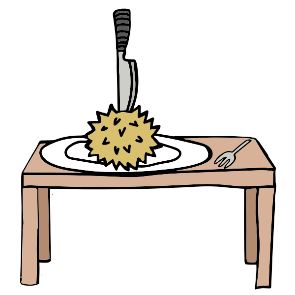 SVG Fruit on a table