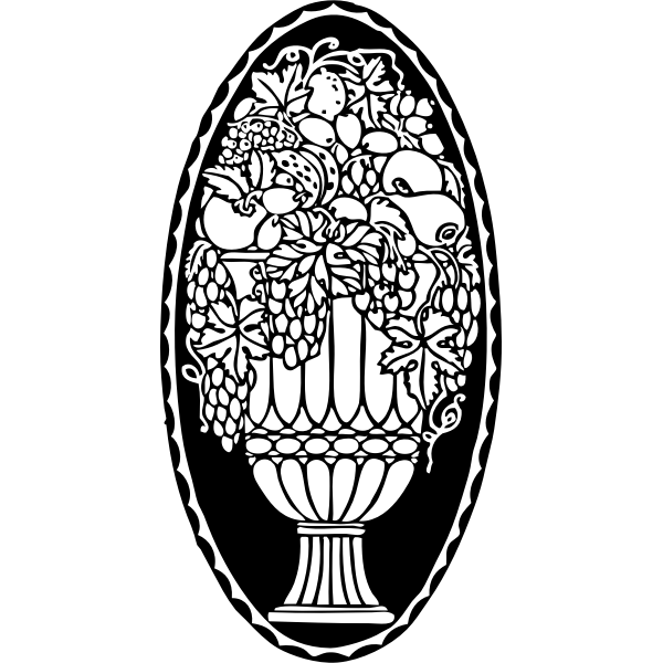 SVG Fruit ornament