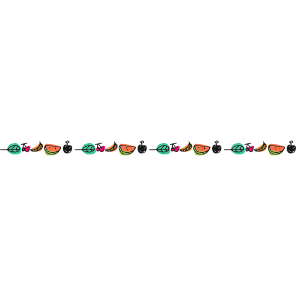 SVG Fruity Divider Decoration