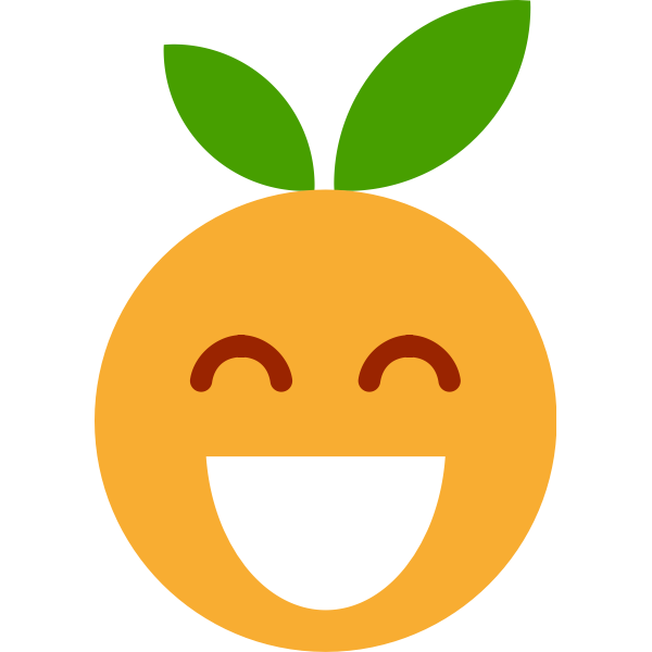 SVG Fruity emoji smiling