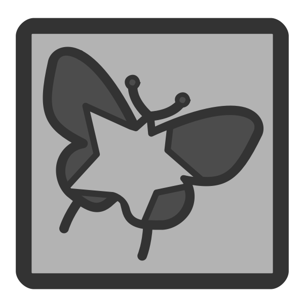 SVG ft001 star butterfly