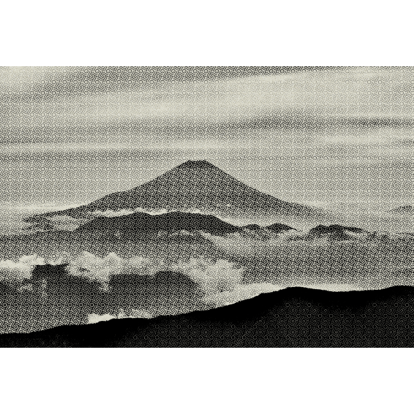 SVG Fuji Mountain Grainy Texture