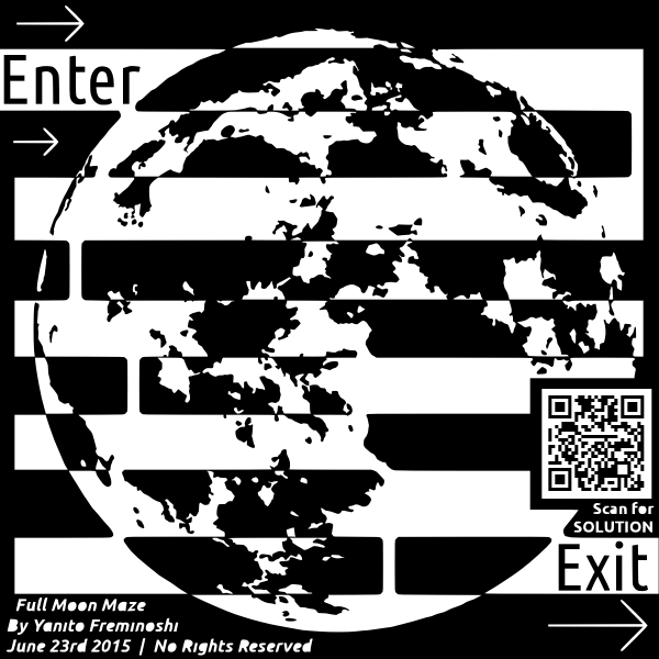 SVG full moon maze