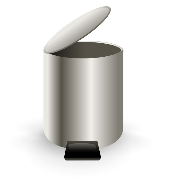 SVG Full rash can vector image