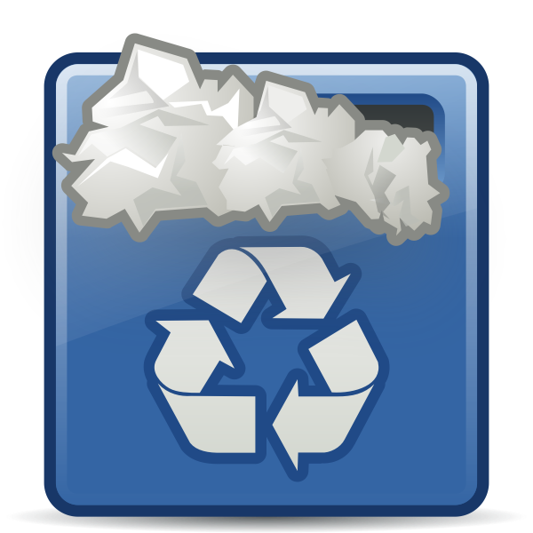 SVG Full trashcan