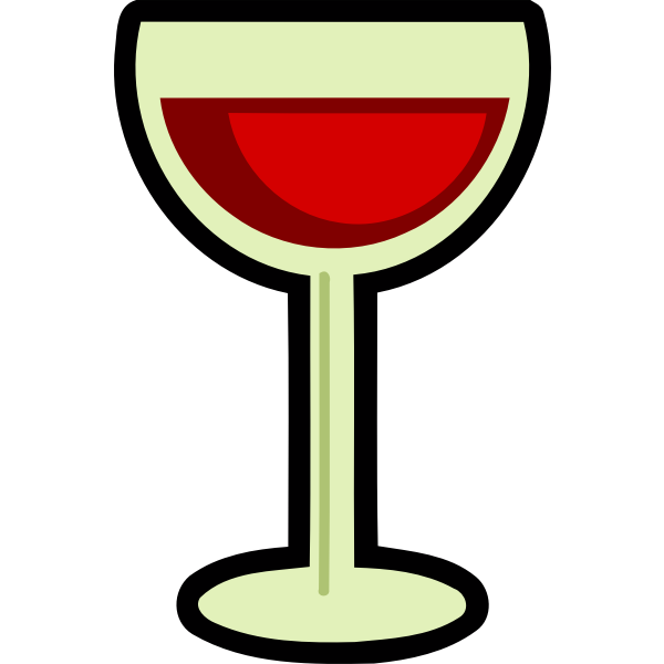 SVG Full wine glass vector image