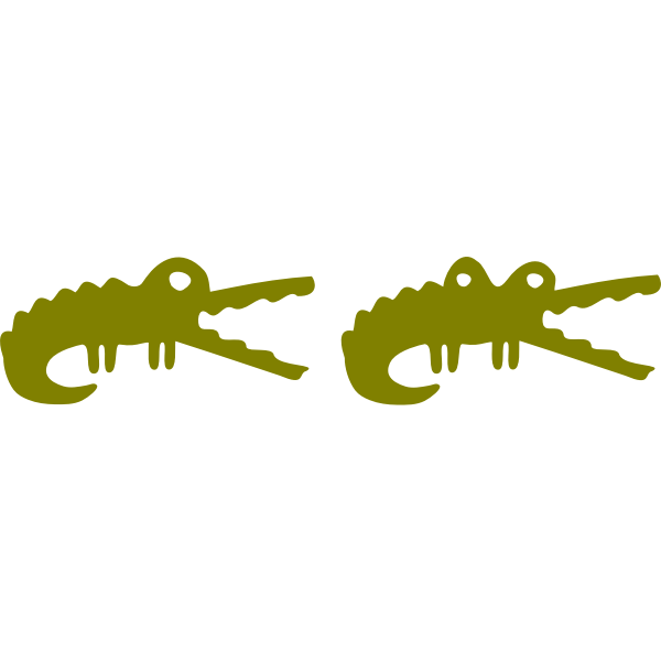 SVG Fun crocodiles