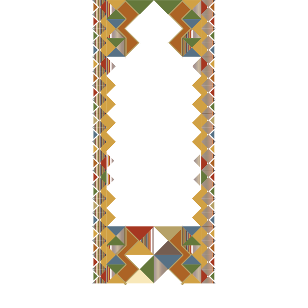 SVG Funky geometric poster frame