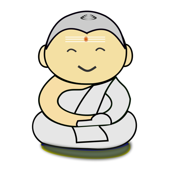 SVG Funny Buddha