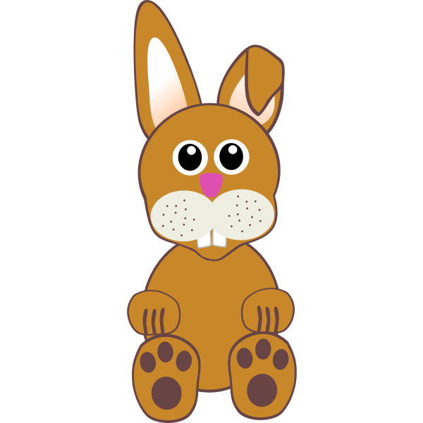 SVG Funny bunny toy illustration