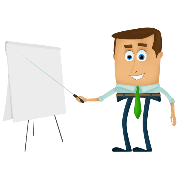 SVG Funny business man
