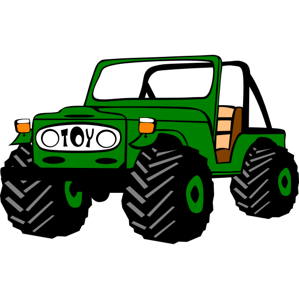 SVG Funny car vector image