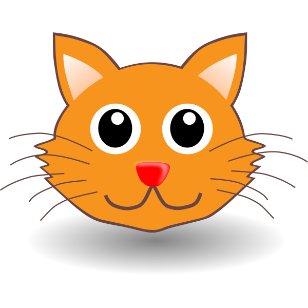 SVG Funny cat head vector illustration