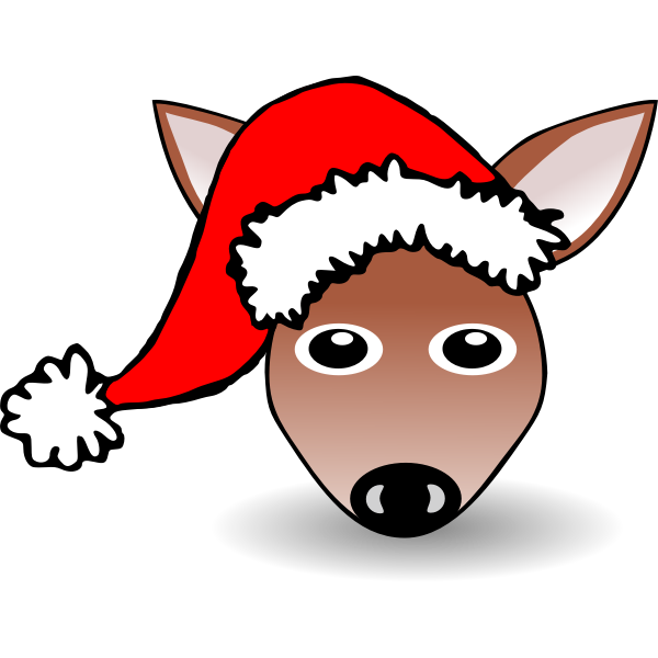 SVG Funny Fawn Face Vector