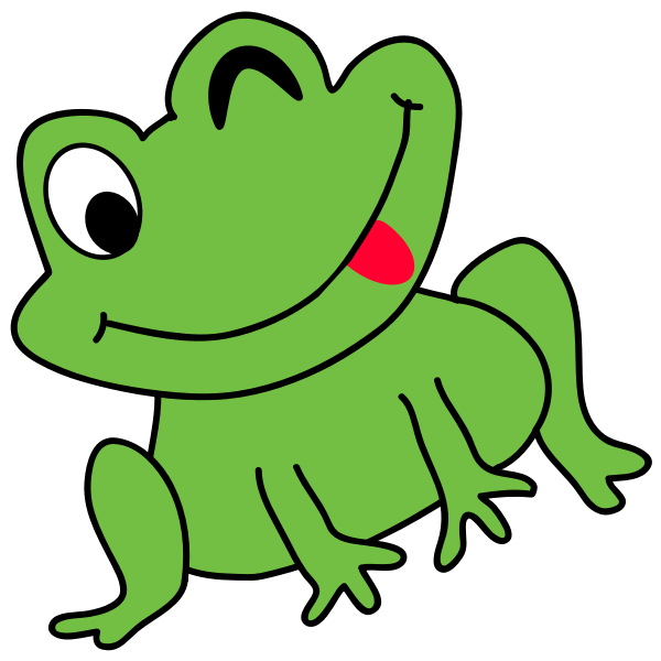 SVG Funny frog