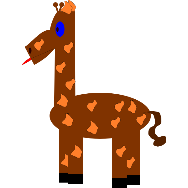 SVG Funny giraffe vector