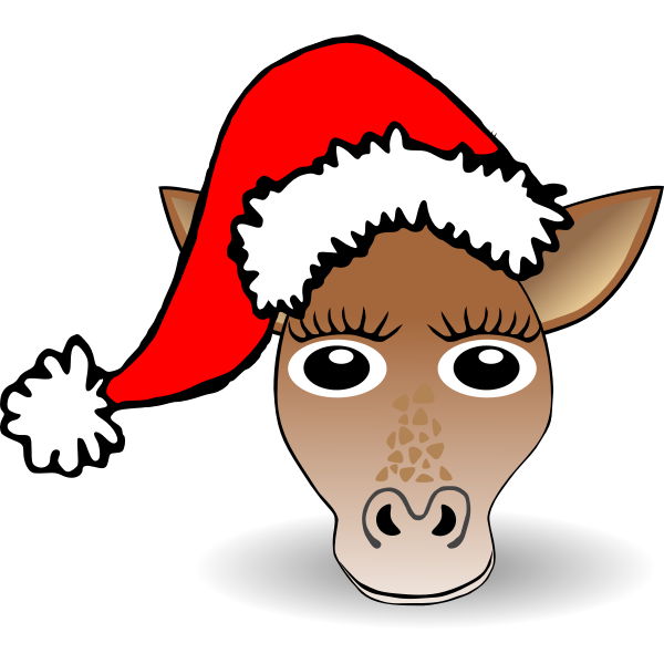 SVG Funny Giraffe vector image