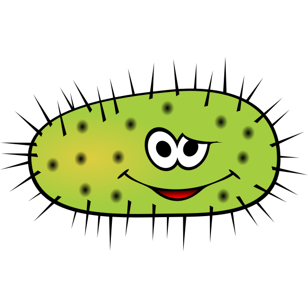 SVG Funny green bactera