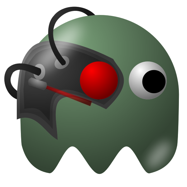 SVG Funny green Monster