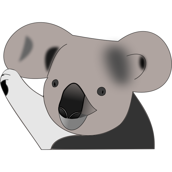 SVG Funny koala bear vector image