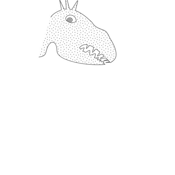 SVG funny measles dinosaur