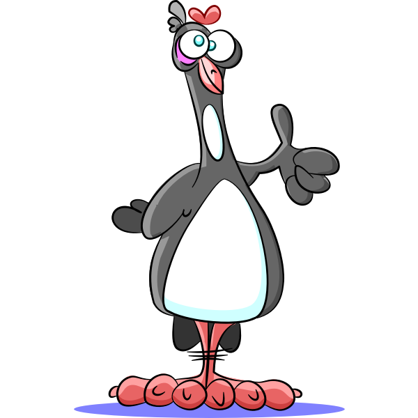 SVG Funny penguin