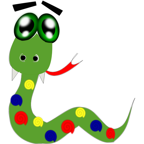 SVG Funny serpent