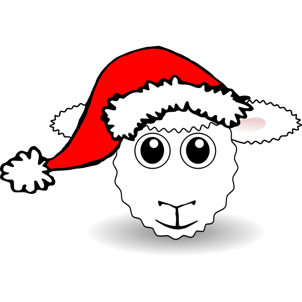 SVG Funny Sheep Face Vector