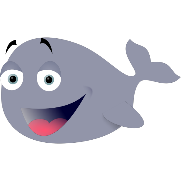 SVG Funny whale
