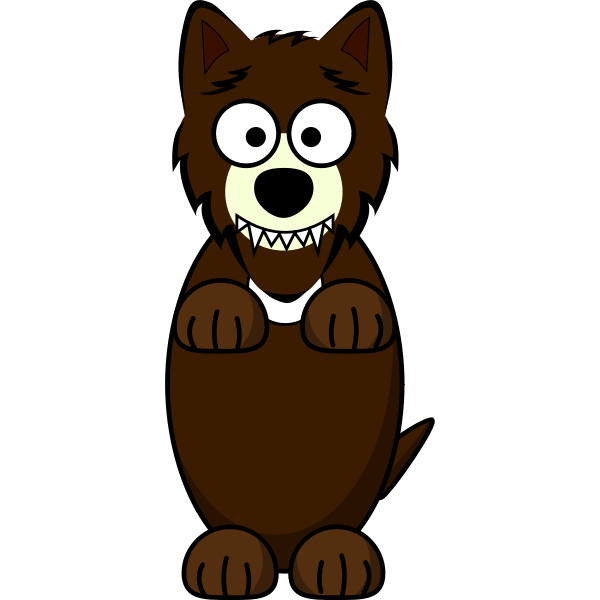 SVG Funny wolf