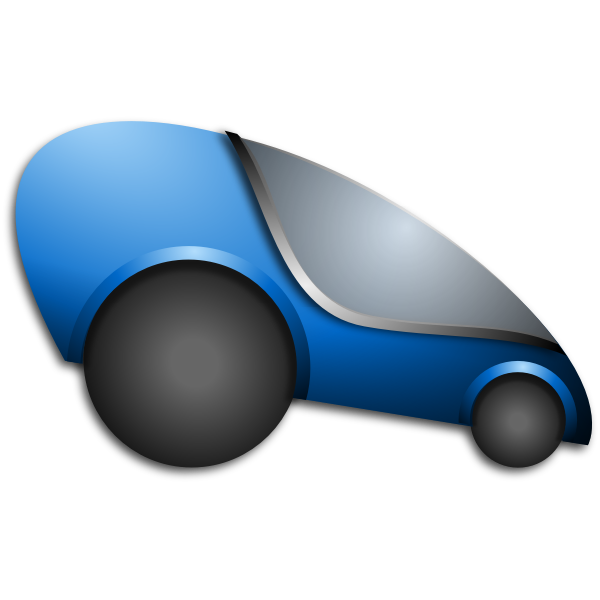 SVG Futuristic Automobile Vector