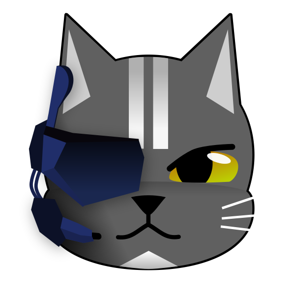 SVG Futuristic Cat