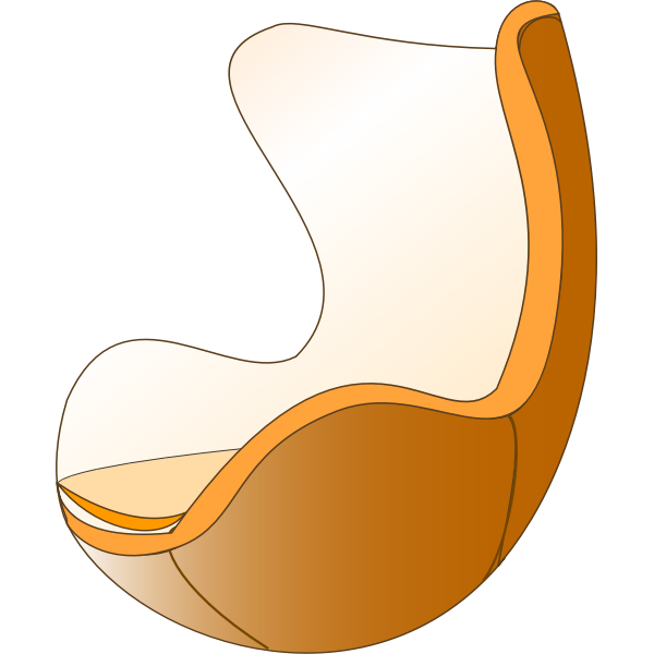 SVG Futuristic chair vector illustration