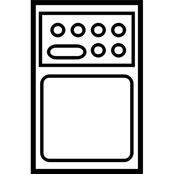 SVG FX pedal vector clip art
