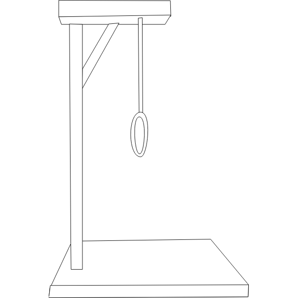 SVG Gallows drawing vector image