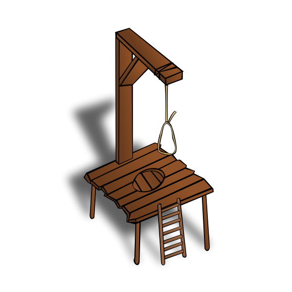 SVG Gallows RPG map symbol vector image