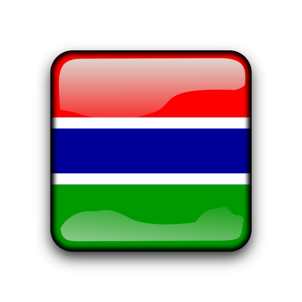 SVG Gambia country flag button