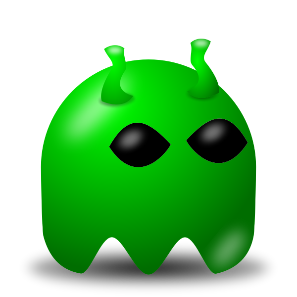 SVG Game baddie alien vector image