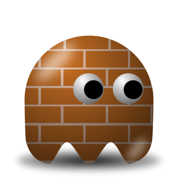 SVG Game baddie Bricky vector image