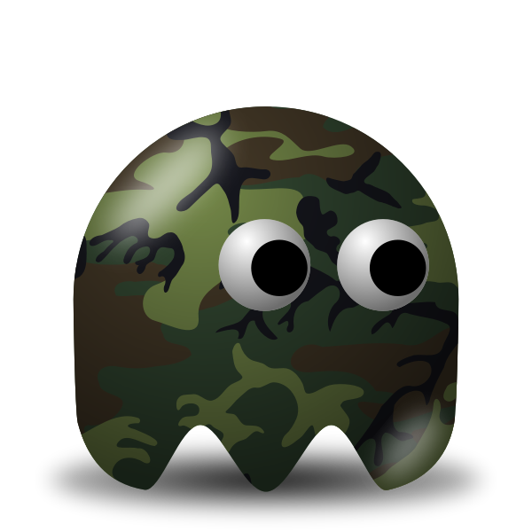 SVG Game baddie camouflage soldier vector image