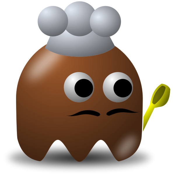 SVG Game baddie chef vector image