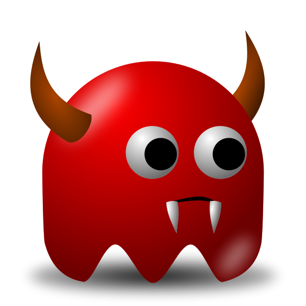 SVG Game baddie devil vector image
