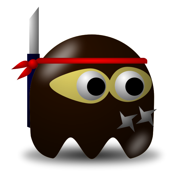 SVG Game baddie ninja vector image