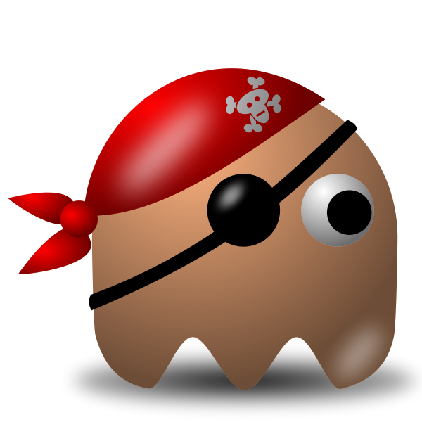 SVG Game baddie pirate guy vector image