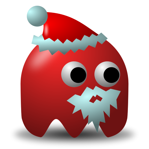 SVG Game baddie Santa vector